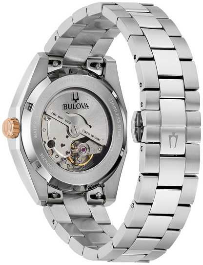 BULOVA Surveyor Automatic Burgundy Dial Stainless Steel | 98B422