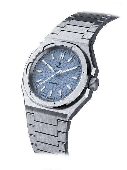 YEMA Urban Traveller Blue Honeycomb Dial | YWTR23-GMS