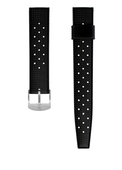 YEMA Black Tropic Dive Strap 19mm | SYSUP-TP19-SS