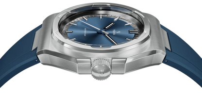 YEMA Urban Traveller Sunray Dial FKM Rubber Integrated Strap 39mm | YWTR25-GGRBS