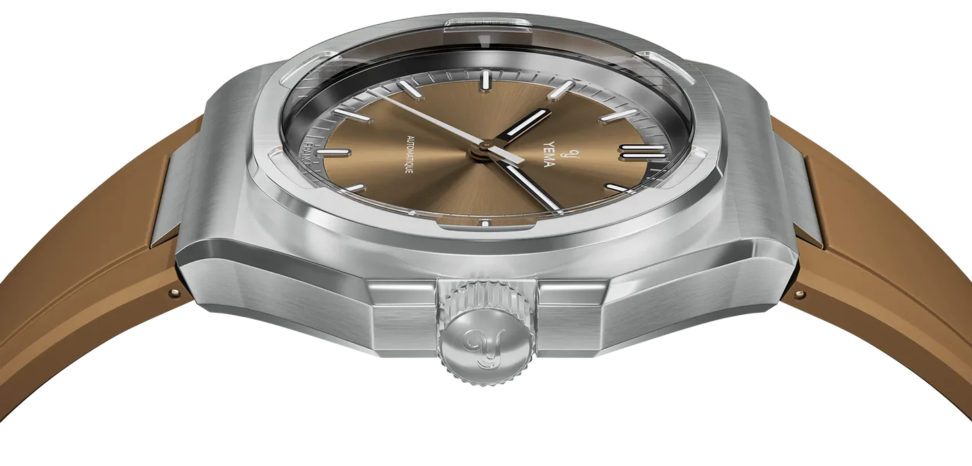 YEMA Urban Traveller Sunray Dial FKM Rubber Integrated Strap 39mm | YWTR25-UURBS