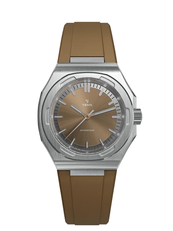 YEMA Urban Traveller Sunray Dial FKM Rubber Integrated Strap 39mm | YWTR25-UURBS