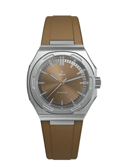 YEMA Urban Traveller Sunray Dial FKM Rubber Integrated Strap 39mm | YWTR25-UURBS