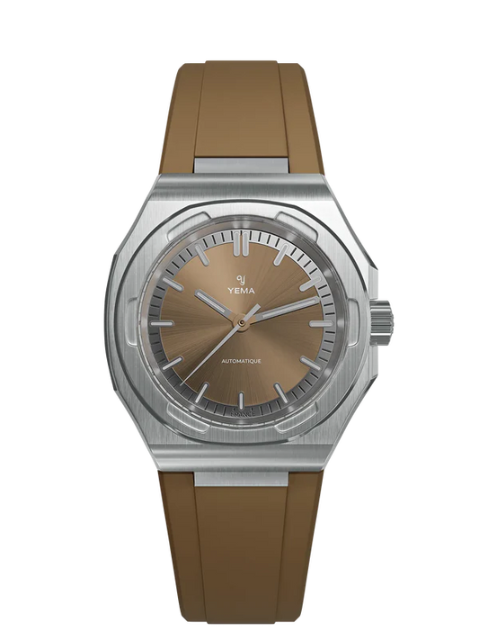 YEMA Urban Traveller Sunray Dial FKM Rubber Integrated Strap 39mm | YWTR25-UURBS