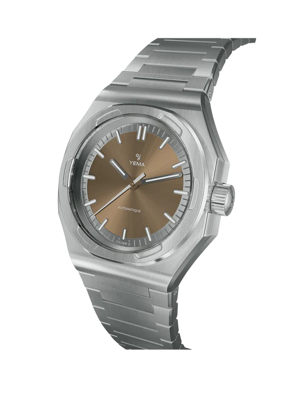 YEMA Urban Traveller Sunray Dial Steel Bracelet 39mm | YWTR25-UMS