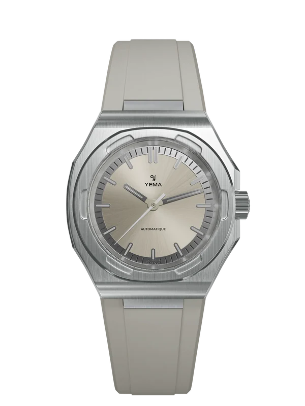 YEMA Urban Traveller Sunray Dial FKM Rubber Integrated Strap 39mm | YWTR25-FRBS