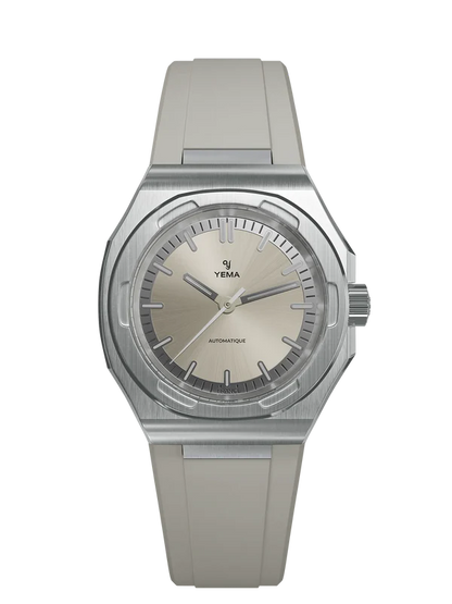 YEMA Urban Traveller Sunray Dial FKM Rubber Integrated Strap 39mm | YWTR25-FRBS