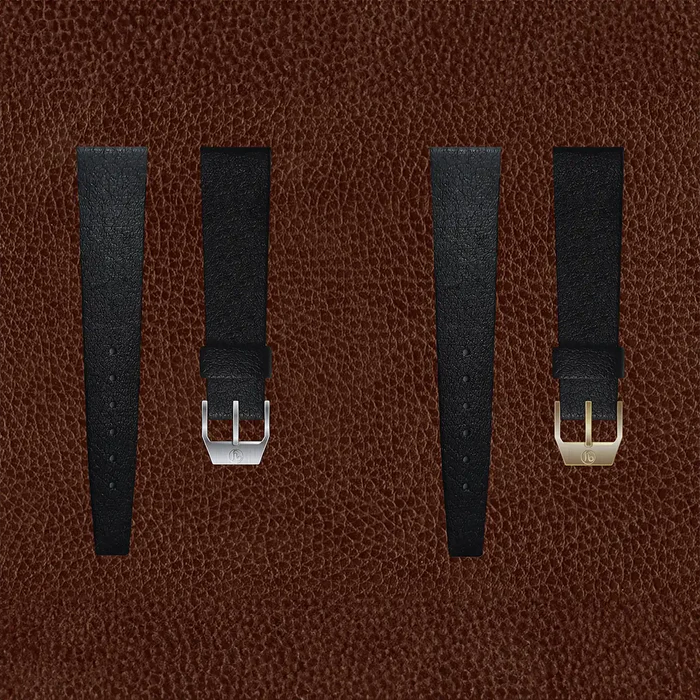 YEMA Vintage Grained Leather Strap Steel Buckle 20mm | SYA90-20-SS