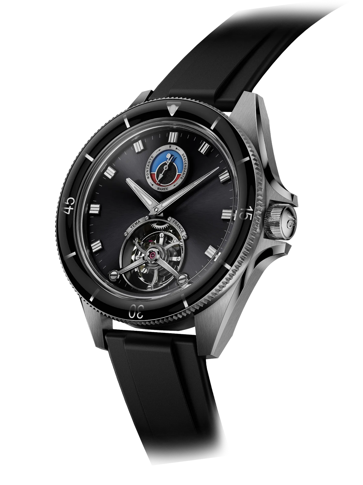 YEMA Yachtingraf Tourbillon Mareographe Steel Limited Edition | 37.33.66.SN.U6