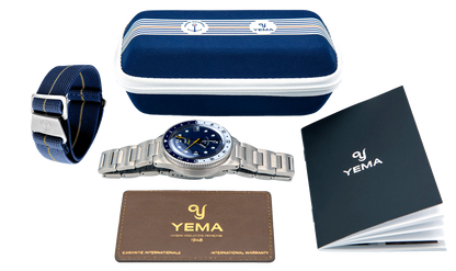 YEMA Navygraf Marine Nationale GMT Blue White FKM Viton | YNAV23MN-GRBS
