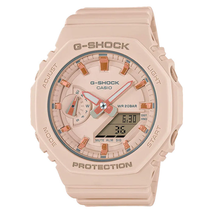 CASIO G-Shock Analog Digital with Monochromatic Look Pink | GMAS2100-4A