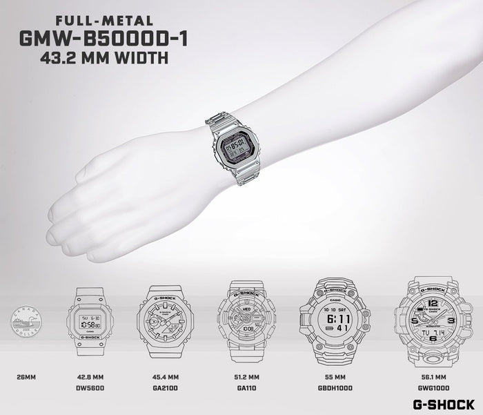 CASIO G-Shock FULL METAL | GMWB5000D-1