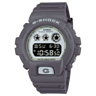 CASIO G-Shock Digital Hidden Glow Dial Grey | DW6900HD-8