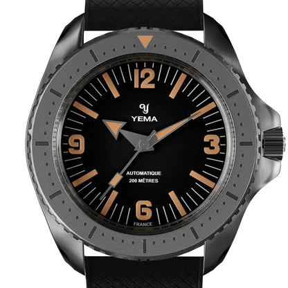 YEMA Diver Classic Dial Rubber Strap 39.5mm | YDIV25-ATPS