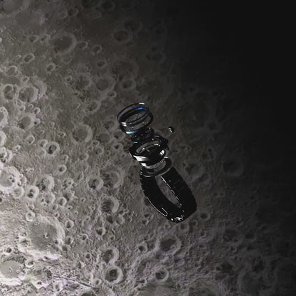 BULOVA Lunar Pilot Timascus Silver-Tone Stainless Steel Limited Editon | 98A329