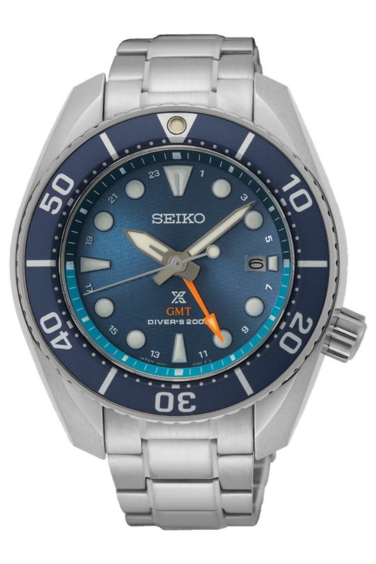 SEIKO Prospex 'Sumo' Solar Diver GMT Blue | SFK001
