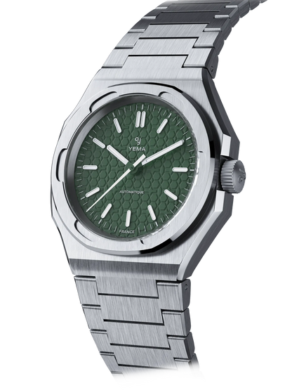 YEMA Urban Traveller Honeycomb Dial Green | YWTR23-ZMS