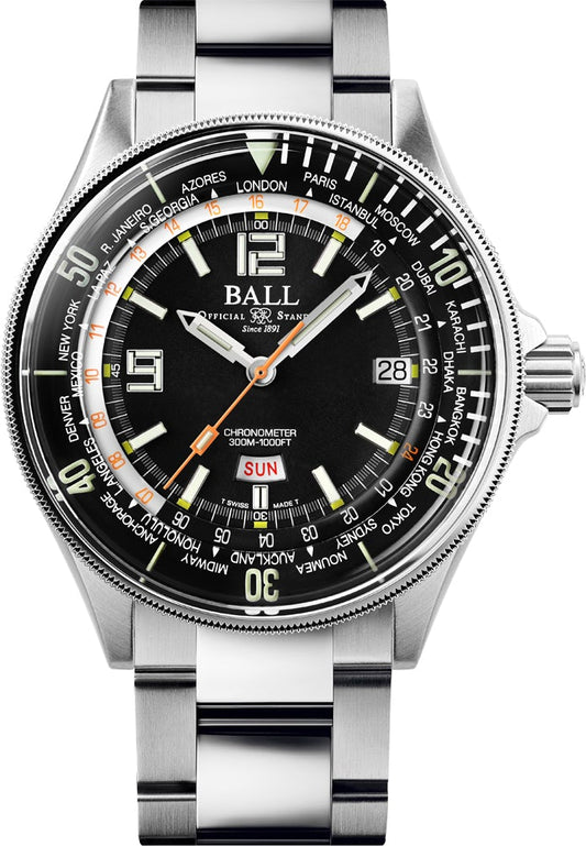 BALL Engineer Master II Diver Worldtime | DG2232A-SC-BK