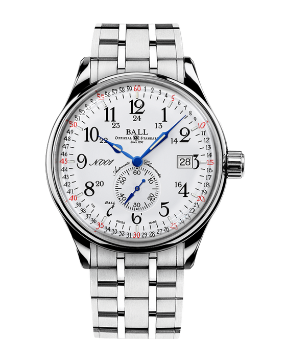 BALL Trainmaster Railroad Standard 130 Years (40mm) | NM3888D-S4CJ-WH