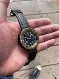 Berkbinder and brown T46 V2 (variant 2) Bronze Tool Watch