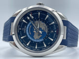 Omega Aqua Terra 150M Co‑Axial Master Chronometer GMT Worldtimer 43 mm